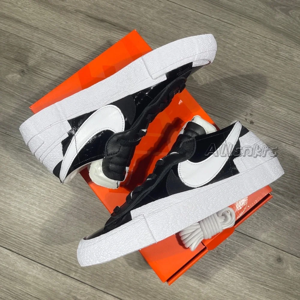 Nike x Sacai Blazer Low Black White Men’s 9 - Picture 7 of 8